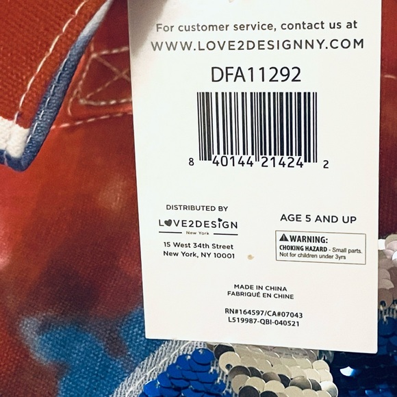 “BE THE LIGHT” sequin tie dye tote bag NWT Aeropostale - Picture 5 of 5